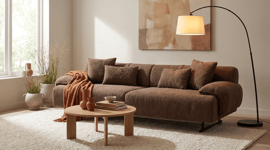 Rüzgar Sırt Mekanizmalı Üçlü Koltuk Kahve