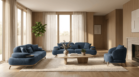 Strada Koltuk Takımı Mavi (3+1)