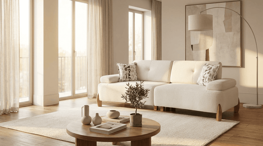 Linda Mekanizmalı Üçlü Koltuk Krem