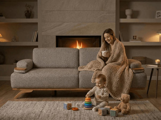 Strada Mekanizmalı Üçlü Koltuk Sütlü Kahve